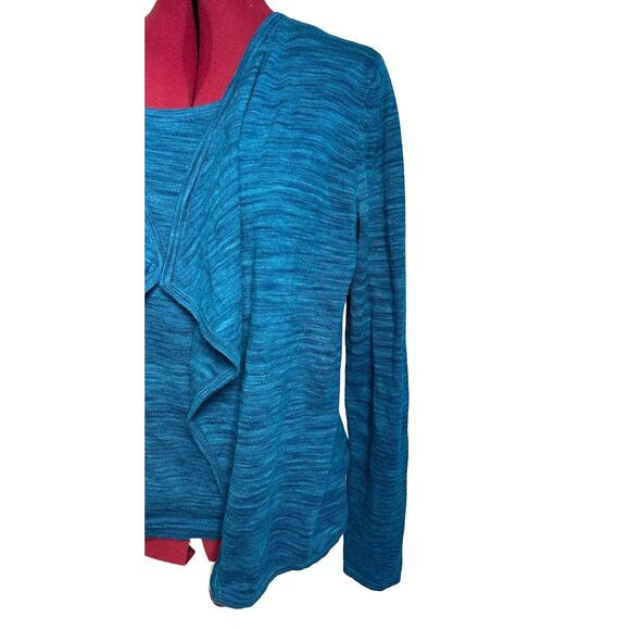 Jones New York Women’s Size Medium 100% Cashmere Sell‎ Cardigan Sweater Blue - Picture 3 of 7